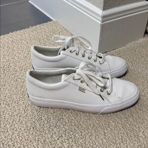 NEW Keds Jumpkick White Sneakers with Gold Eyelets